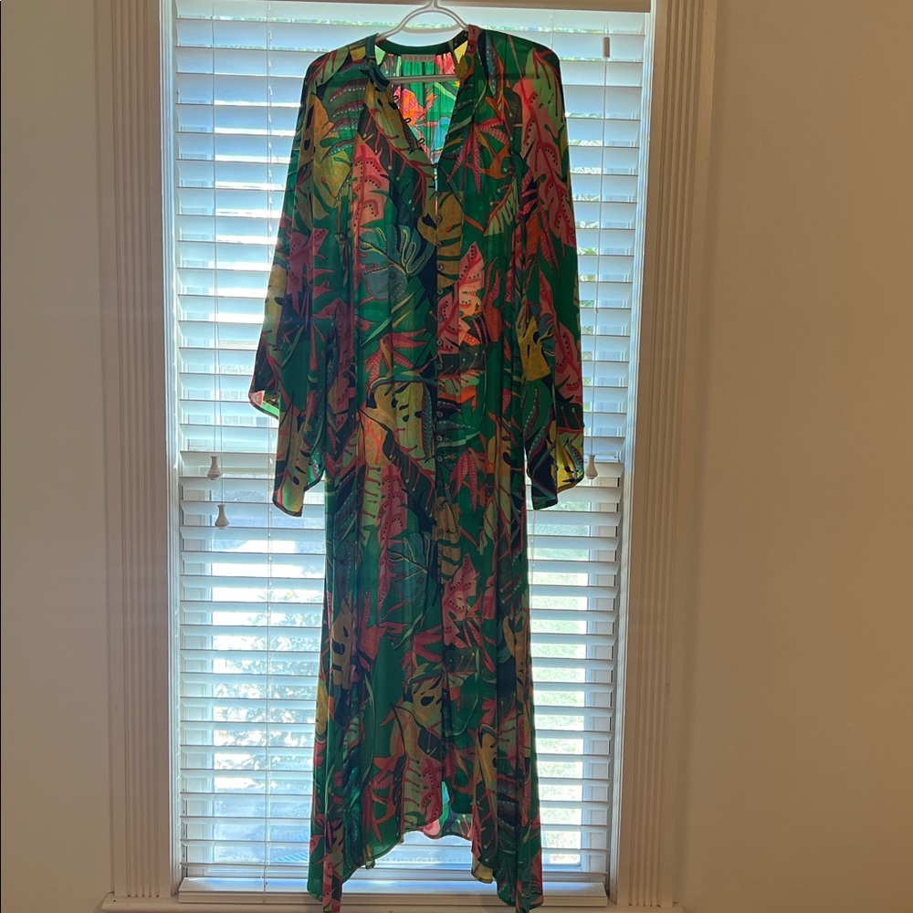 Karlie Vibrant floral tropical print dress